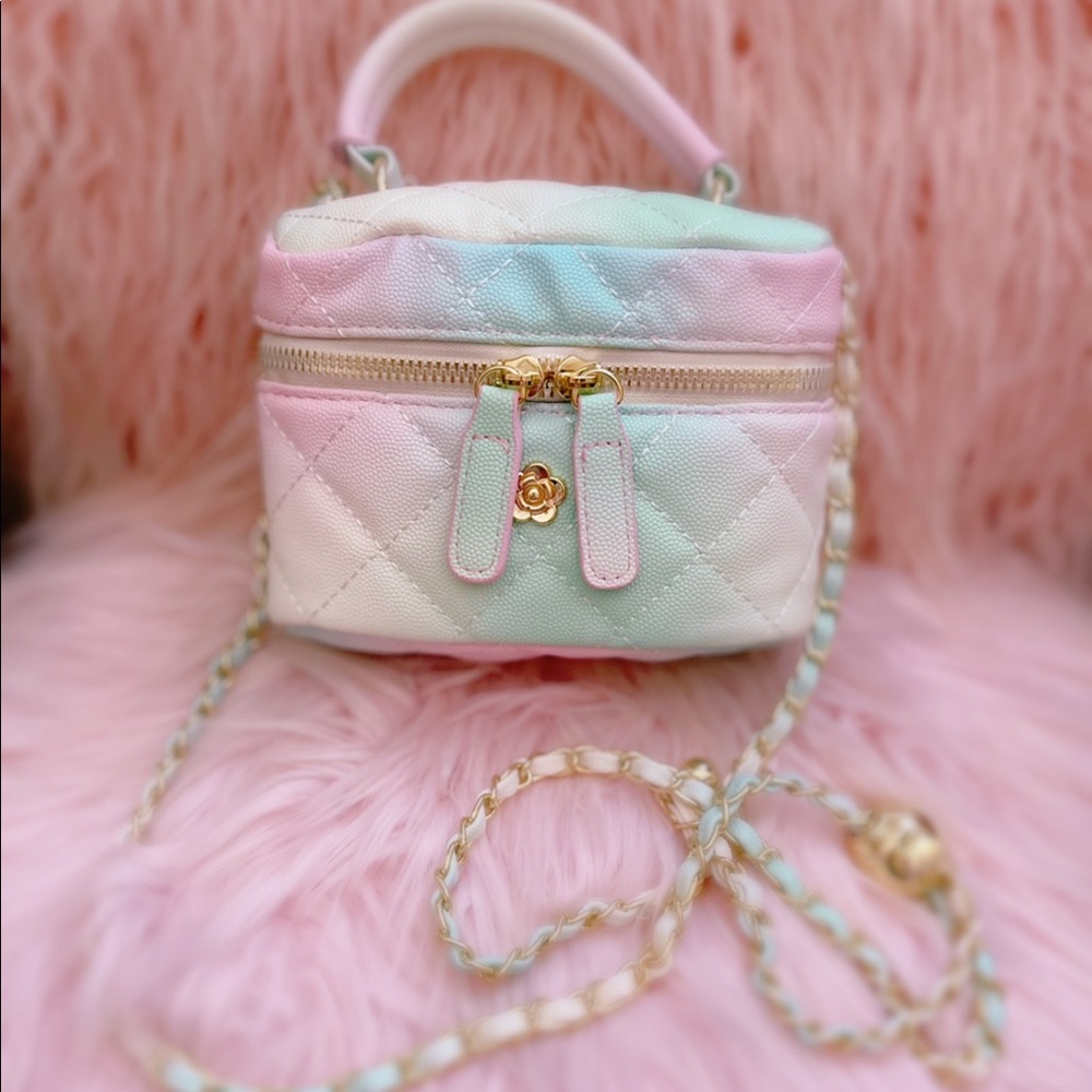 Pastel quilted mini bag NWT